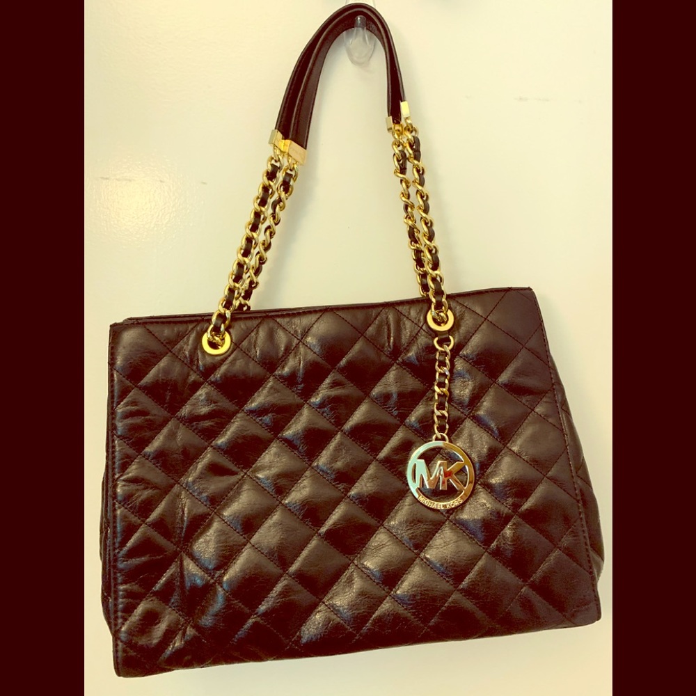 Michael Kors black quilted bag